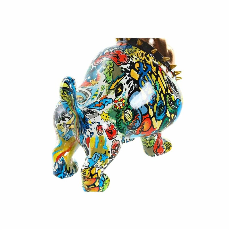 Image secondaire de Figurine Décorative DKD Home Decor 21 x 16 x 20,5 cm Doré Bulldog Multicouleur