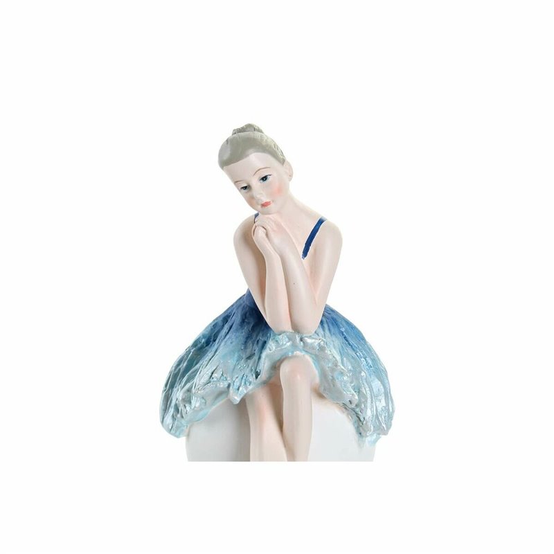 Image secondaire de Figurine Décorative DKD Home Decor Bleu Romantique Danseuse Classique 8,5 x 13 x 14,5 cm