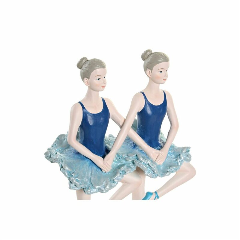 Image secondaire de Figurine Décorative DKD Home Decor Bleu Romantique Danseuse Classique 14 x 7,5 x 21,5 cm