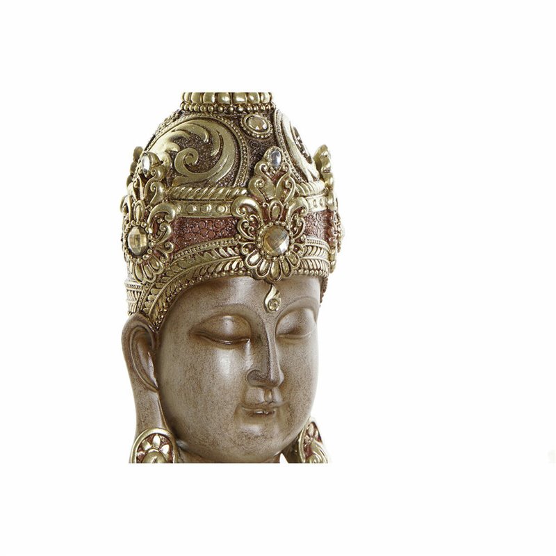 Image secondaire de Figurine Décorative DKD Home Decor Marron Doré Buda Oriental 15 x 9 x 30 cm