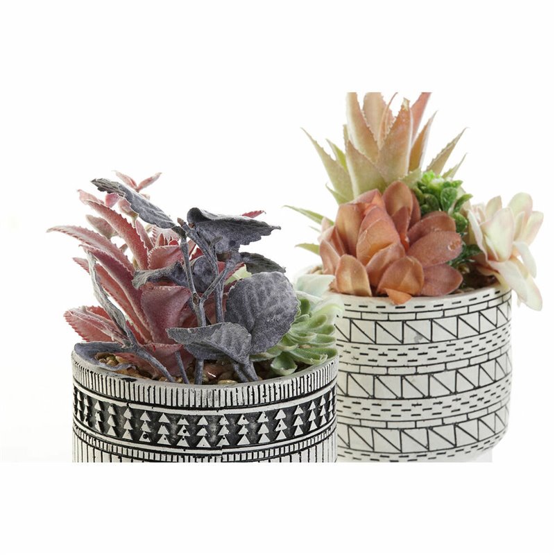 Image secondaire de Plante décorative DKD Home Decor Cactus Résine Polyéthylène 11 x 11 x 21 cm (2 Unités)