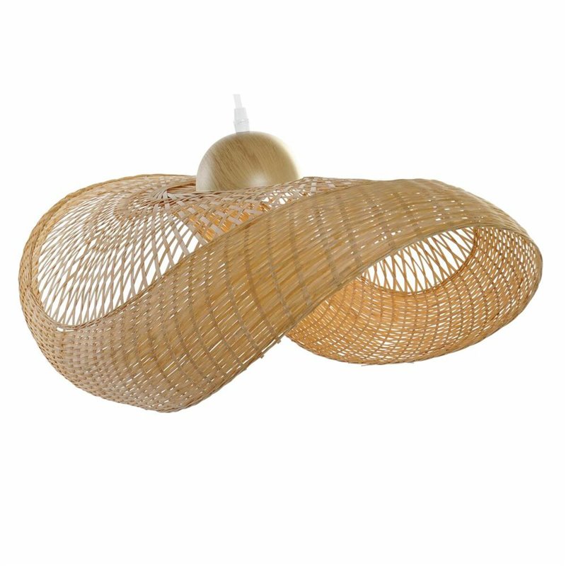 Image secondaire de Suspension DKD Home Decor Marron Bambou 40 W Chapeau 220 V 70 x 34 x 20 cm