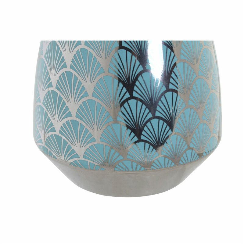 Image secondaire de Vase DKD Home Decor Turquoise Porcelaine Oriental (18 x 18 x 24 cm)