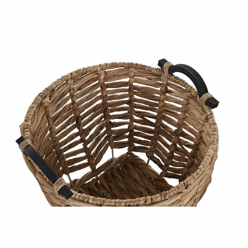 Image secondaire de Set de basket DKD Home Decor Bois Colonial Fibre (46 x 46 x 40 cm)