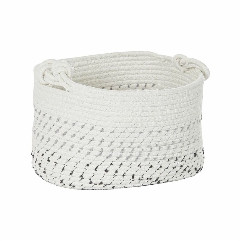 Image secondaire de Set de basket DKD Home Decor Blanc Noir Boho 36 x 36 x 33 cm (4 Pièces)