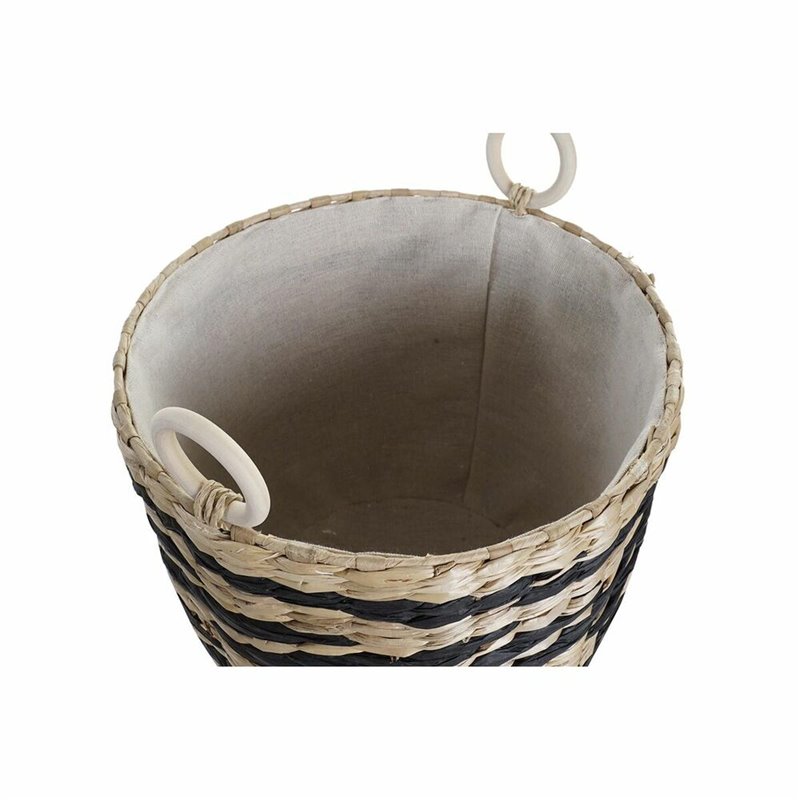 Image secondaire de Set de basket DKD Home Decor Polyester Colonial Fibre (38 x 38 x 36 cm)