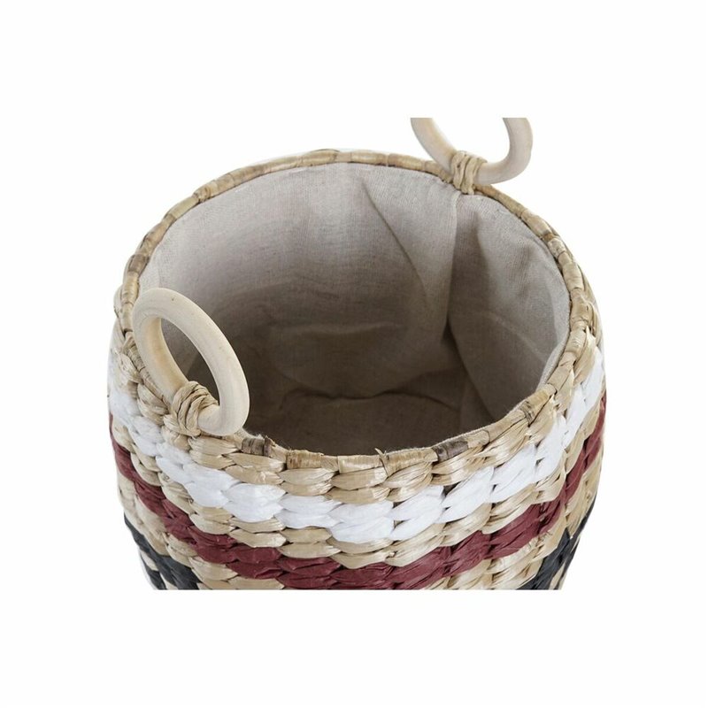 Image secondaire de Set de basket DKD Home Decor Fibre naturelle (30 x 30 x 25 cm)