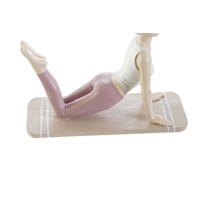 Image secondaire de Figurine Décorative DKD Home Decor Rose Yoga Scandi 16 x 6 x 13 cm