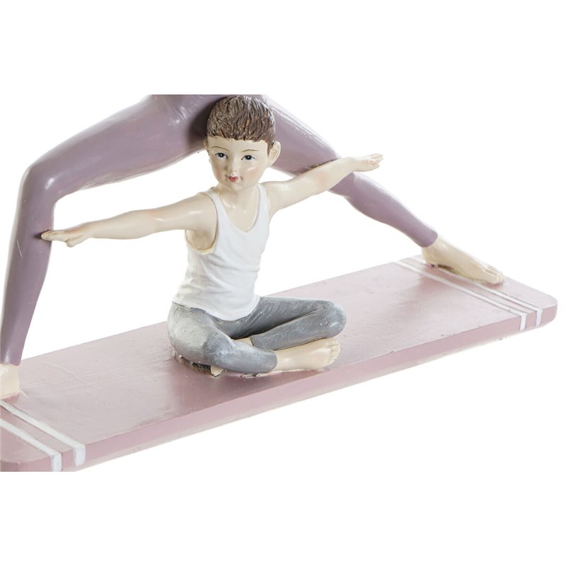 Image secondaire de Figurine Décorative DKD Home Decor 24 x 6,5 x 19,5 cm Scandi Rose Yoga