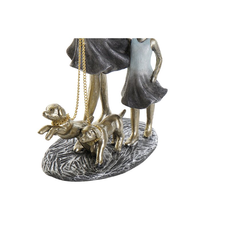 Image secondaire de Figurine Décorative DKD Home Decor 16 x 9,5 x 24 cm Bleu Doré Famille