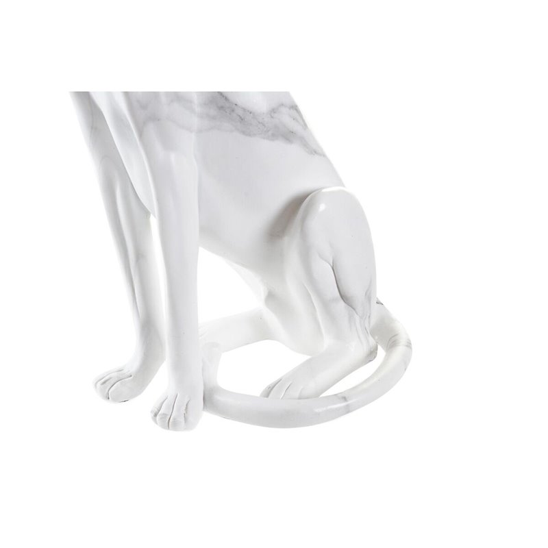 Image secondaire de Figurine Décorative DKD Home Decor Gris Blanc Léopard Résine Marbre (25 x 18 x 41 cm)