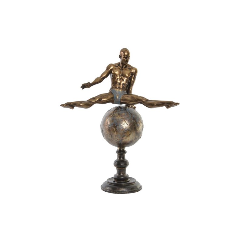 Figurine Décorative DKD Home Decor Doré Résine Gymnaste Moderne (36 x 19 x 46 cm)