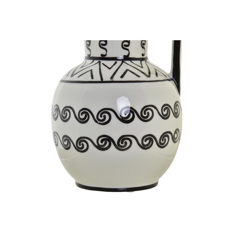 Image secondaire de Vase DKD Home Decor 15 x 15 x 28 cm Porcelaine Noir Blanc Colonial