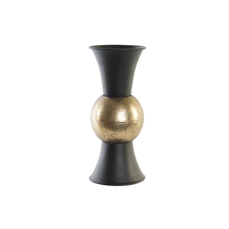 Vase DKD Home Decor Noir Métal Cuivre Vintage 14 x 14 x 32 cm