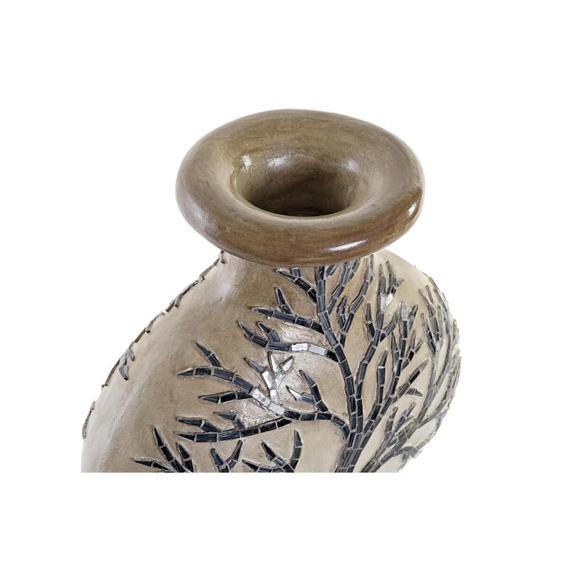 Image secondaire de Vase DKD Home Decor Arbre Verre Noir Beige Terre cuite (30 x 15 x 33,5 cm)