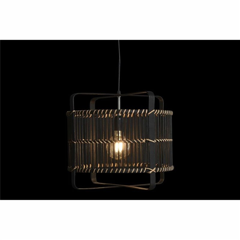 Image secondaire de Suspension DKD Home Decor Noir Bambou 50 W 40 x 40 x 35 cm