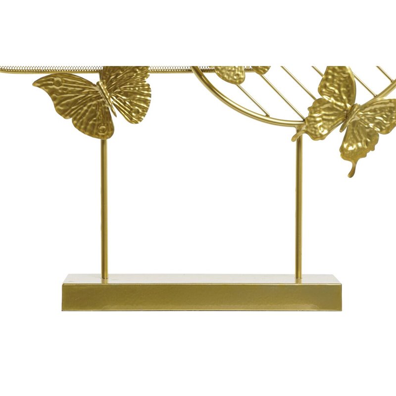 Image secondaire de Figurine Décorative DKD Home Decor Doré Métal Papillons (63 x 9 x 58,4 cm)