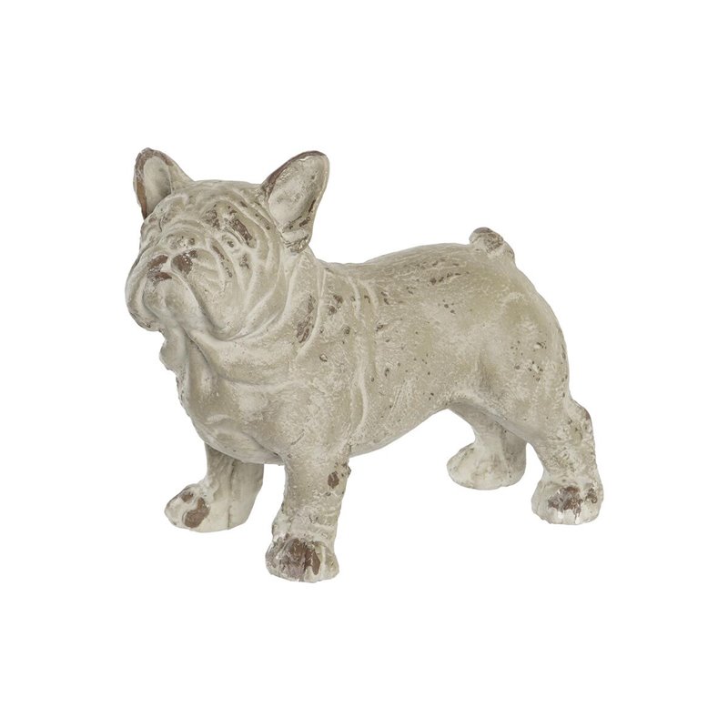 Figurine Décorative DKD Home Decor Finition vieillie Gris Résine Chien (19 x 39 x 28,5 cm)