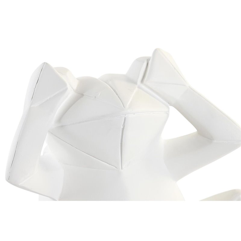 Image secondaire de Figurine Décorative DKD Home Decor 18,5 x 13 x 17,8 cm Blanc Grenouille (3 Unités)