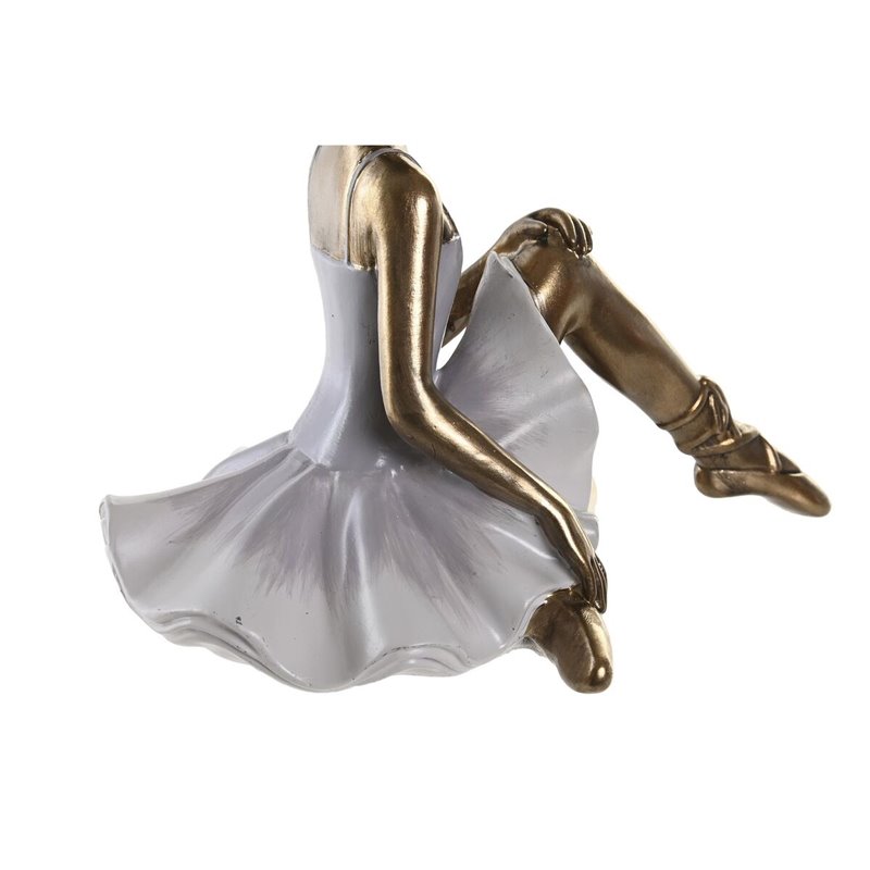 Image secondaire de Figurine Décorative DKD Home Decor 19 x 13,5 x 17,5 cm Rose Lila Danseuse Classique Romantique (2 Unités)