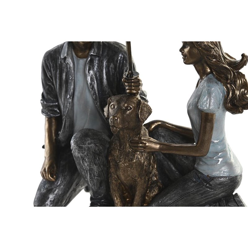 Image secondaire de Figurine Décorative DKD Home Decor 15,5 x 8,5 x 14,5 cm 15,5 x 8,5 x 19 cm Multicouleur Couple (2 Unités)