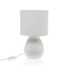 Lampe de bureau Versa Blanc Céramique 40 W 15,5 x 27,5 cm