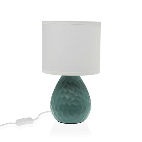 Lampe de bureau Versa Vert Blanc Céramique 40 W 15,5 x 27,5 cm