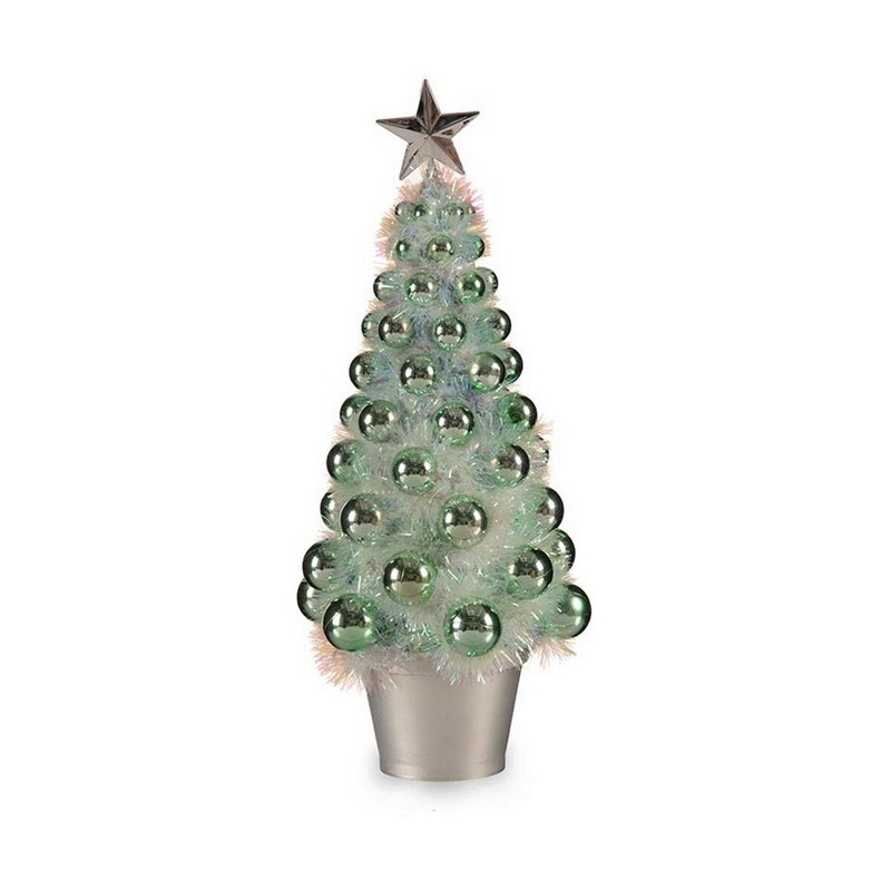 Sapin de Noël Iridescent Vert Plastique 16 x 37,5 x 16 cm polypropylène