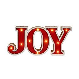 Figurine Décorative Joy Lumière 3,7 x 11,5 x 26 cm Rouge Bois