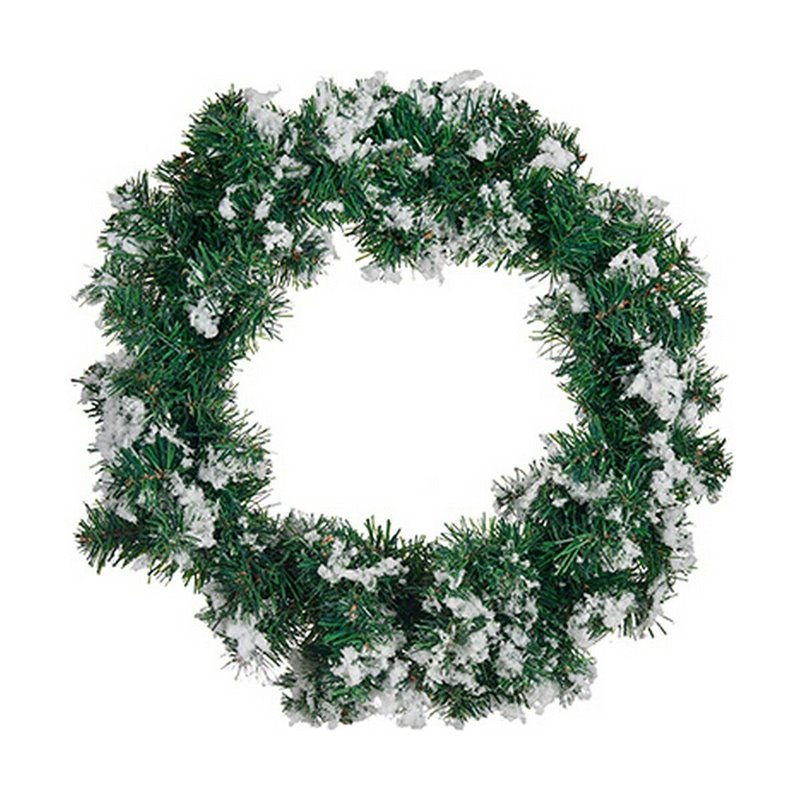 Couronne de Noël Flocons de neige Blanc Vert