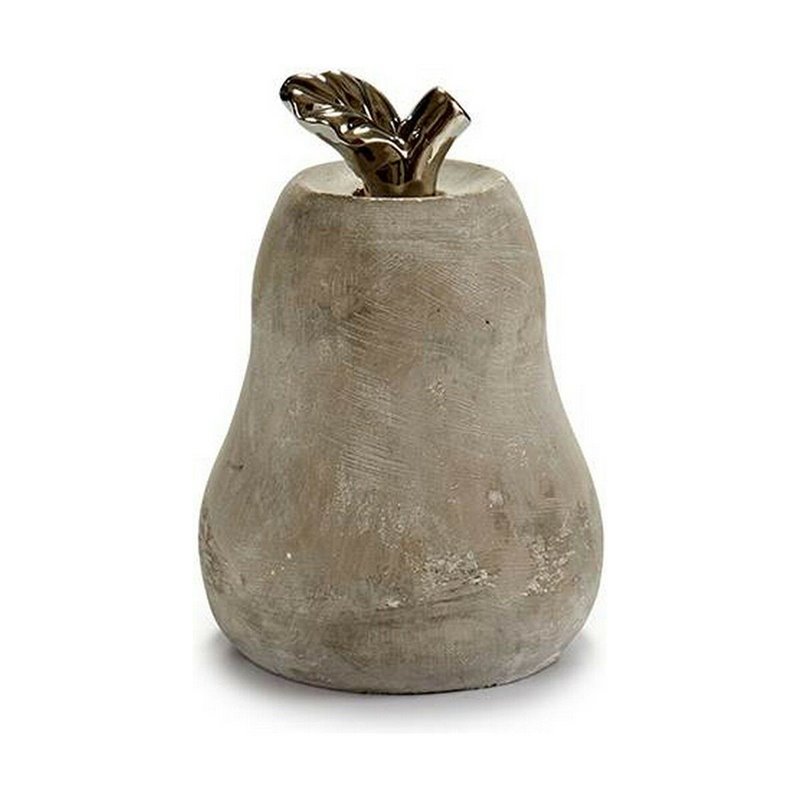 Image secondaire de Figurine Décorative Gris Ciment Poire (15 x 20,5 x 15 cm) (6 Unités)