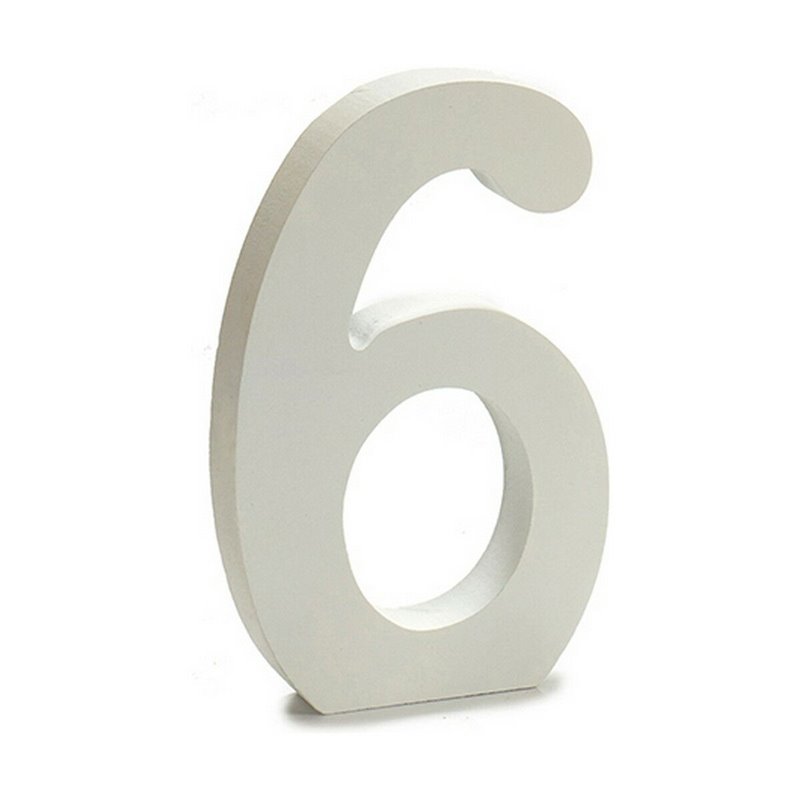 Image secondaire de Numéro 6 Bois Blanc (1,8 x 21 x 17 cm) (12 Unités)