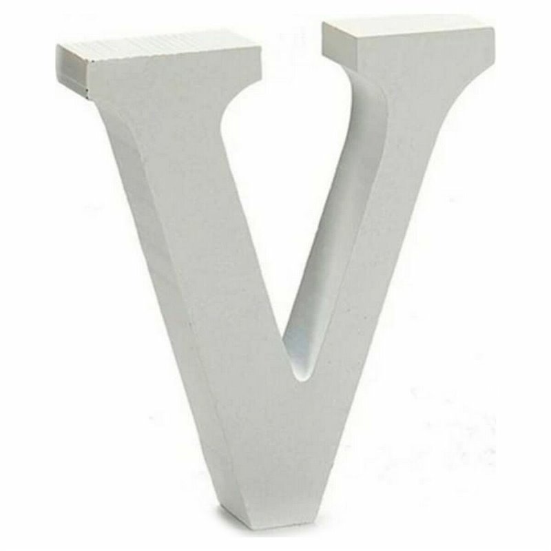 Image secondaire de Lettre V 2 x 11 cm Bois Blanc (24 Unités)