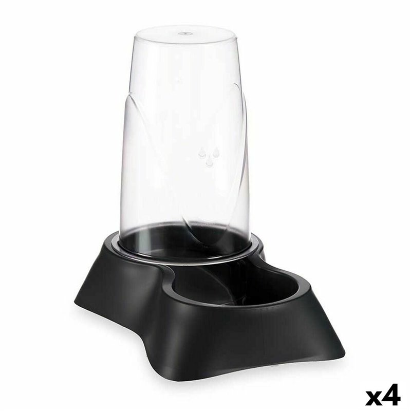 Mangeoir pour animaux Distributeur Noir polypropylène 3,5 L 21,5 x 32,