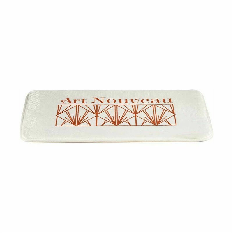 Image secondaire de Tapis de bain Art Nouveau Blanc Bronze 40 x 1,5 x 60 cm (12 Unités)