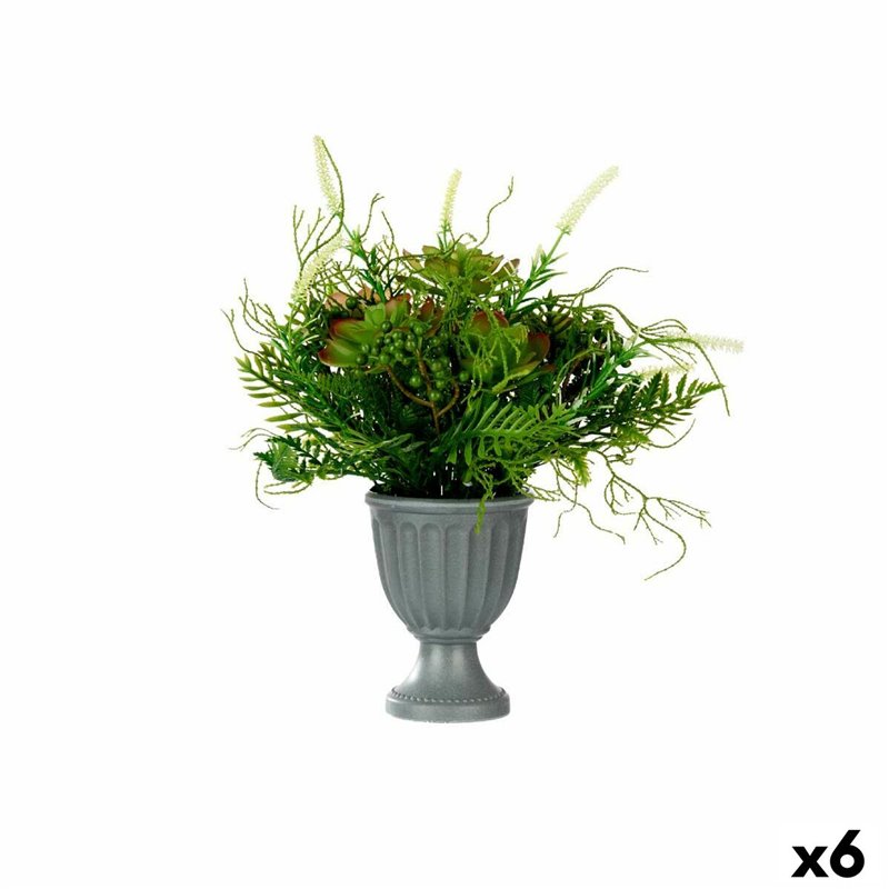 Plante décorative Verre Plastique 21 x 30 x 21 cm (6 Unités)