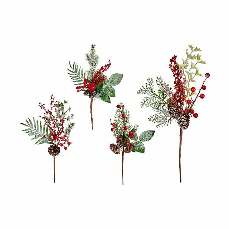 Image secondaire de Branche Fruits rouges Marron Rouge Vert Plastique 20 x 39 x 6 cm (12 Unités)