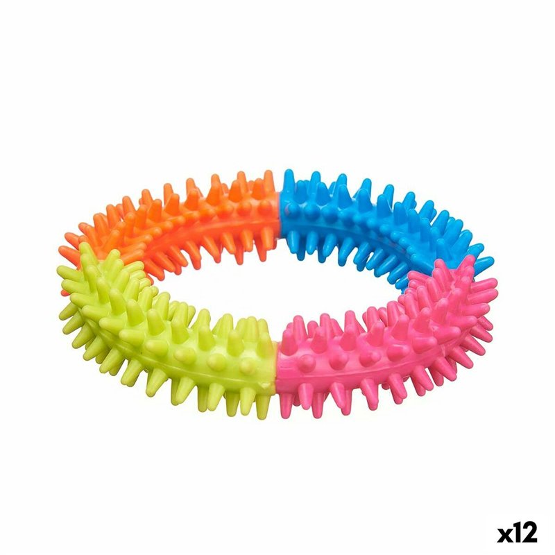 Jouet pour chien Cerceau de soutien Silicone 12,5 x 2,5 x 12,5 cm (12 Unités)