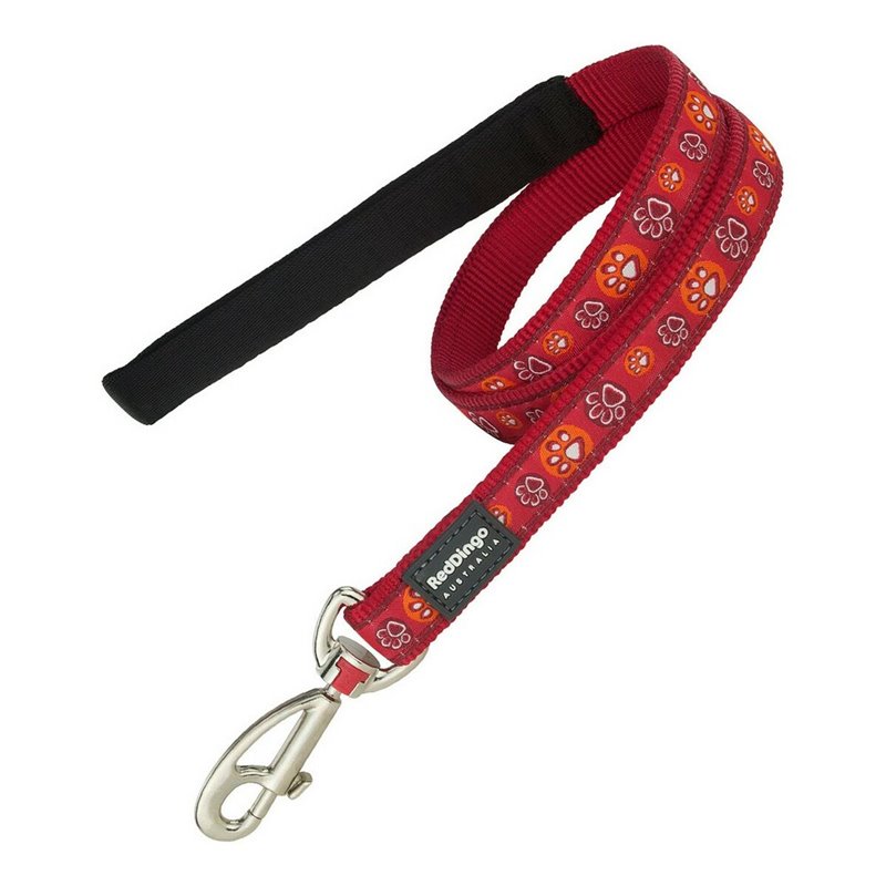 Image secondaire de Harnais pour Chien Red Dingo Style Rouge Empreinte des animaux 46-76 cm