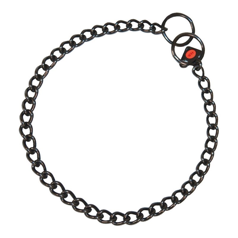 Collier pour Chien Hs Sprenger Noir 2,5 mm Maillons Court (50 cm)