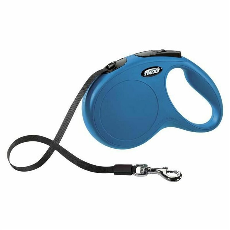 Laisse pour Chien Flexi New Classic 5m Bleu Taille M