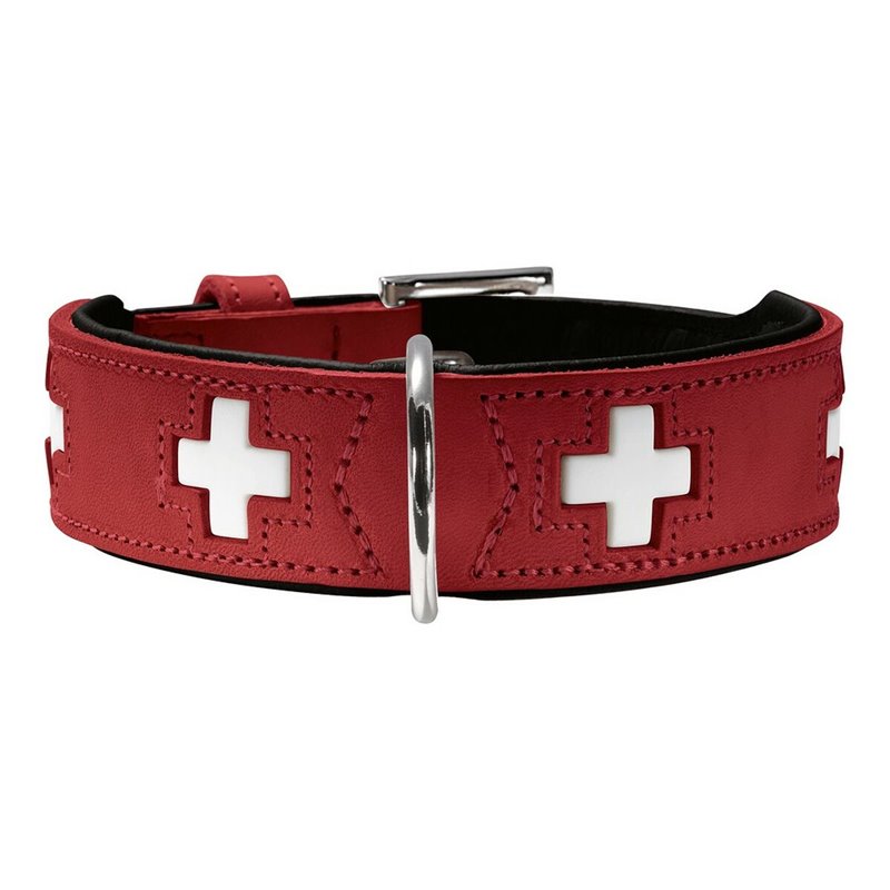 Collier pour Chien Hunter Swiss Rouge/Noir 35-43 cm