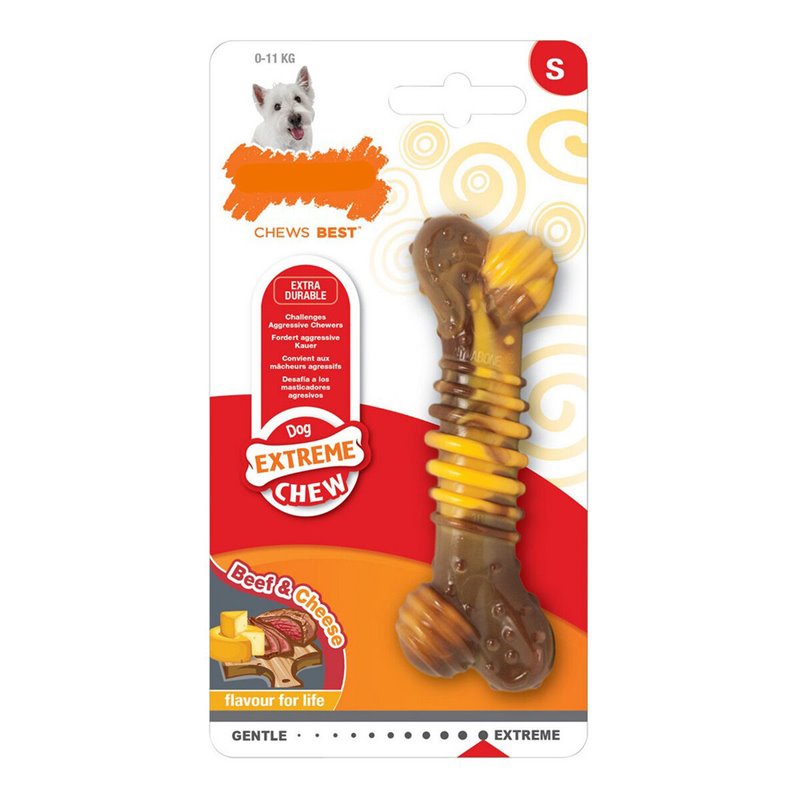 Jouet pour chien Nylabone Dura Chew Fromage Viande Naturel 20