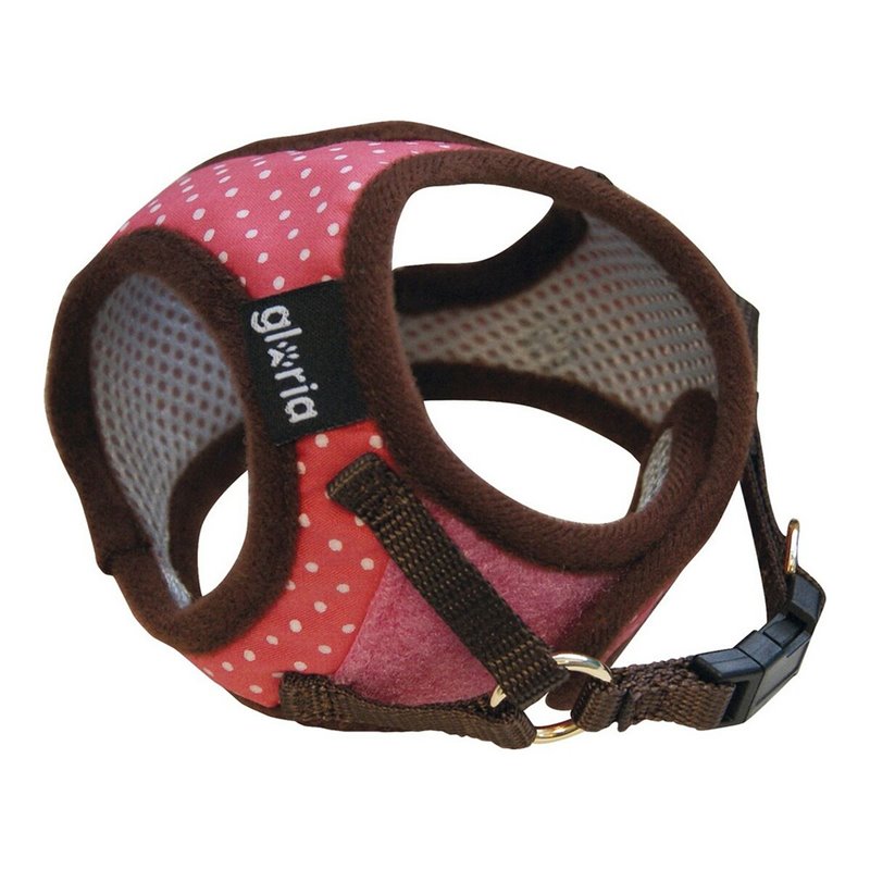 Harnais pour Chien Gloria Points 33-44 cm L Rose