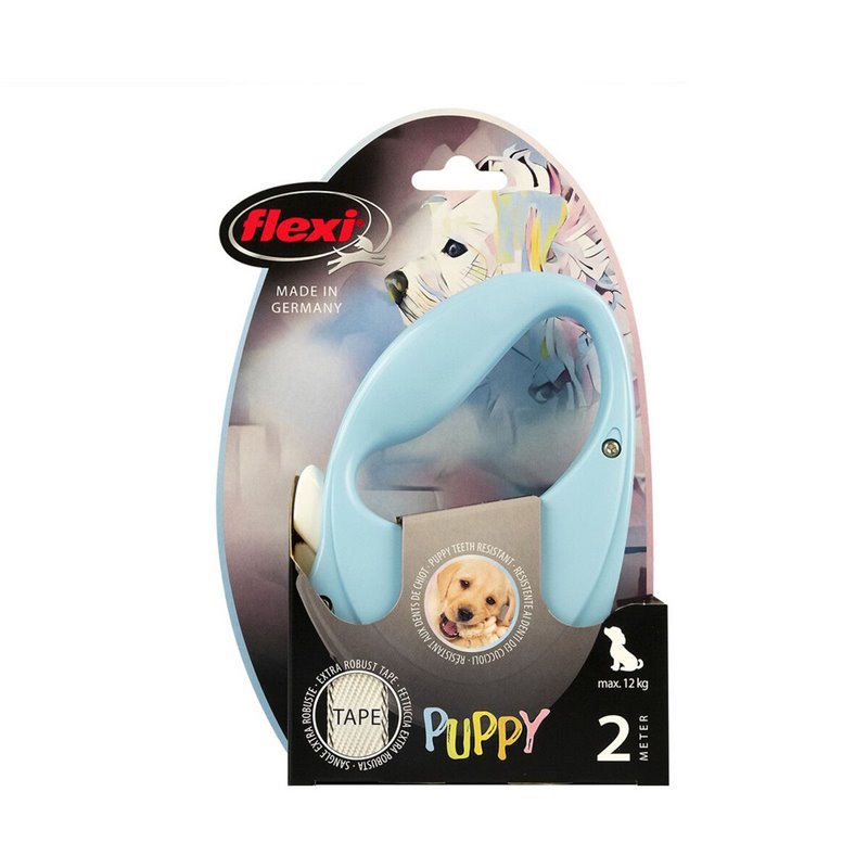 Image secondaire de Laisse pour Chien Flexi Puppy 2 m Bleu