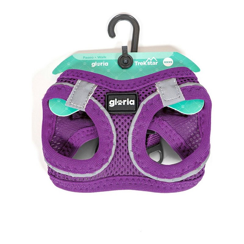 Image secondaire de Harnais pour Chien Gloria Air Mesh Trek Star Réglable Violet Taille XXXS (18-20 cm)