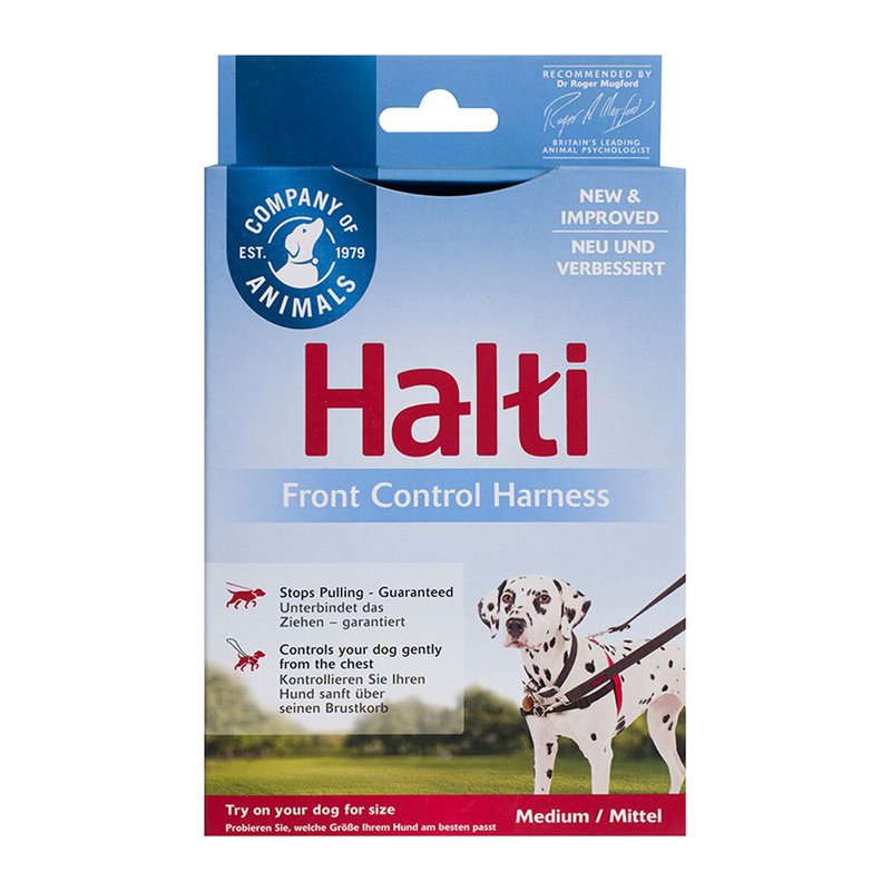 Image secondaire de Harnais pour Chien Company of Animals Halti Noir/Rouge Taille M (58-86 cm)