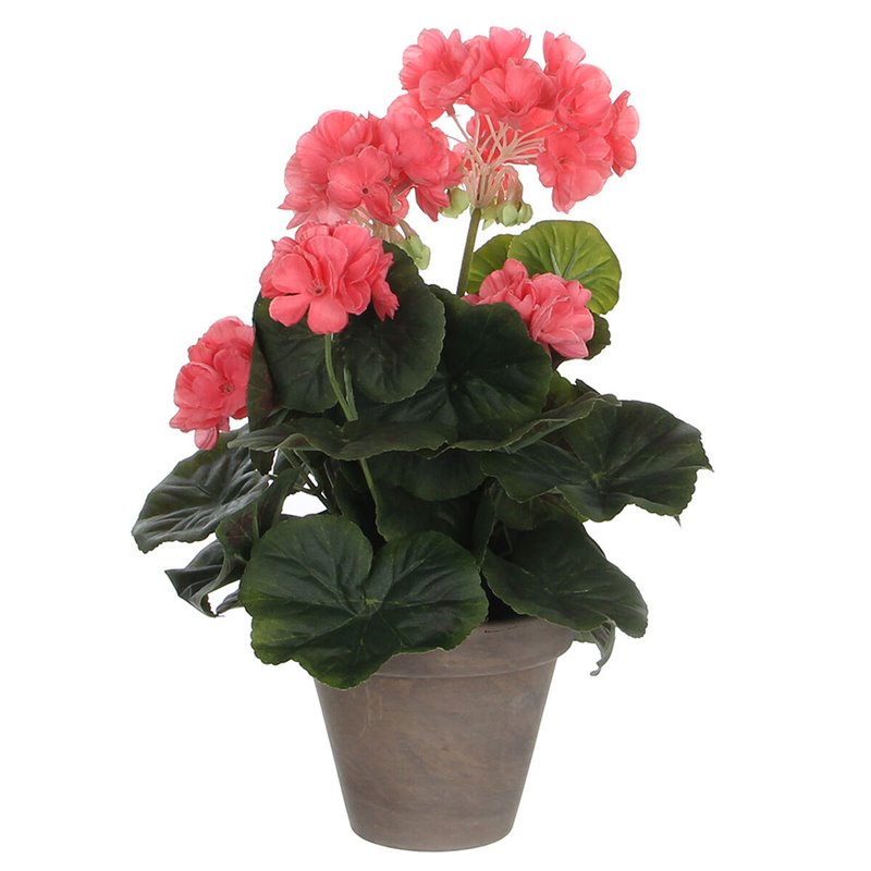 Plante décorative Mica Decorations PVC Géranium (11,5 x 33 cm)