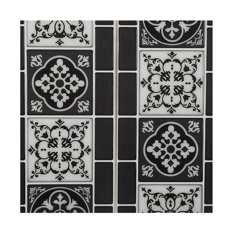 Autocollants Atmosphera Décoratif Carrelage Noir 2 Unités (30,5 x 25 x