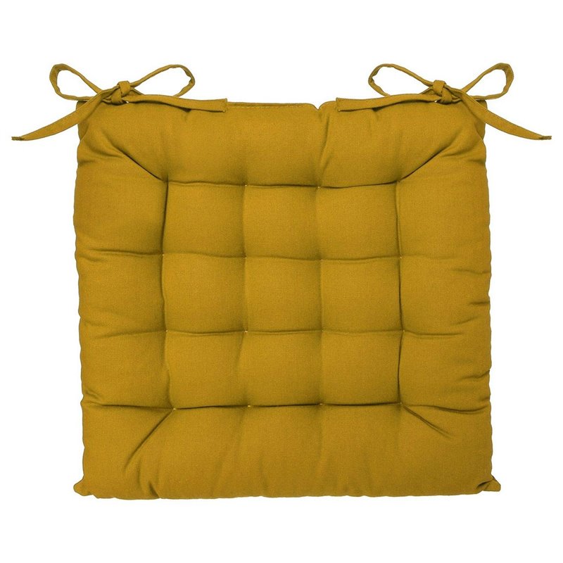 Coussin de chaise Atmosphera Moutarde (38 x 38 cm)